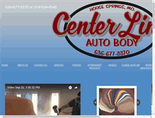 Tablet Screenshot of centerlineautobody.com